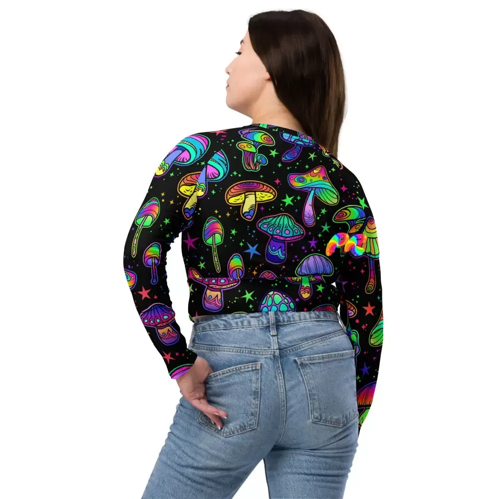 Fungi Dreamscape Rave Crop Top