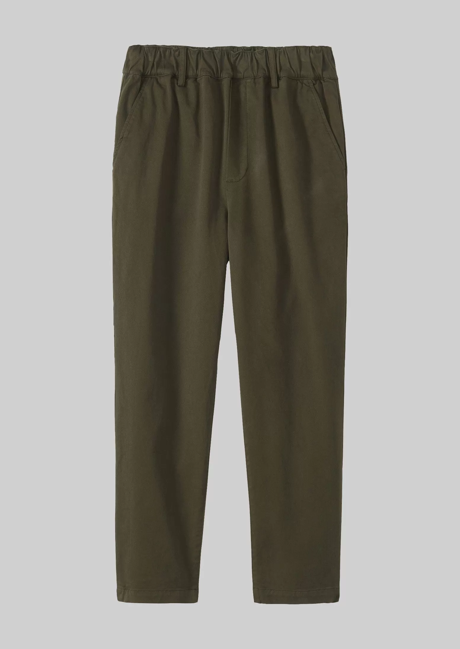 Gabi Cotton Pull On Pants | Loden