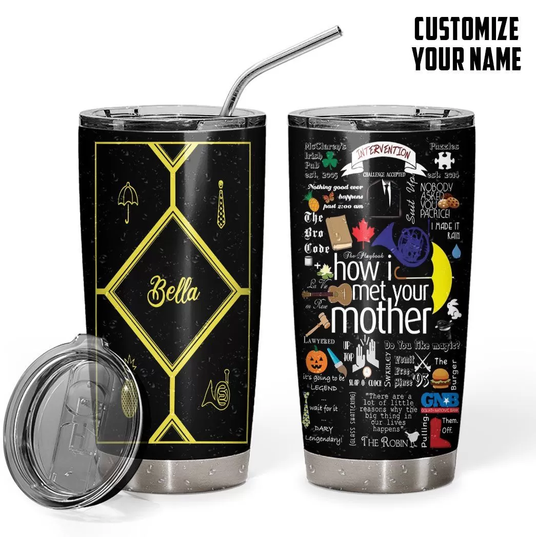 Gearhuman 3D How I Met Your Mother Mothers Day Gift Custom Name Design Insulated Vacuum Tumbler