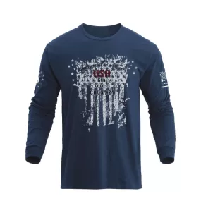 GFC USA FLAG GRAPHIC LONG SLEEVE T-SHIRT