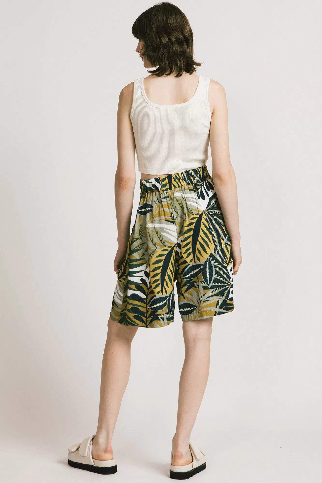 Grenada Culottes in Green Floral