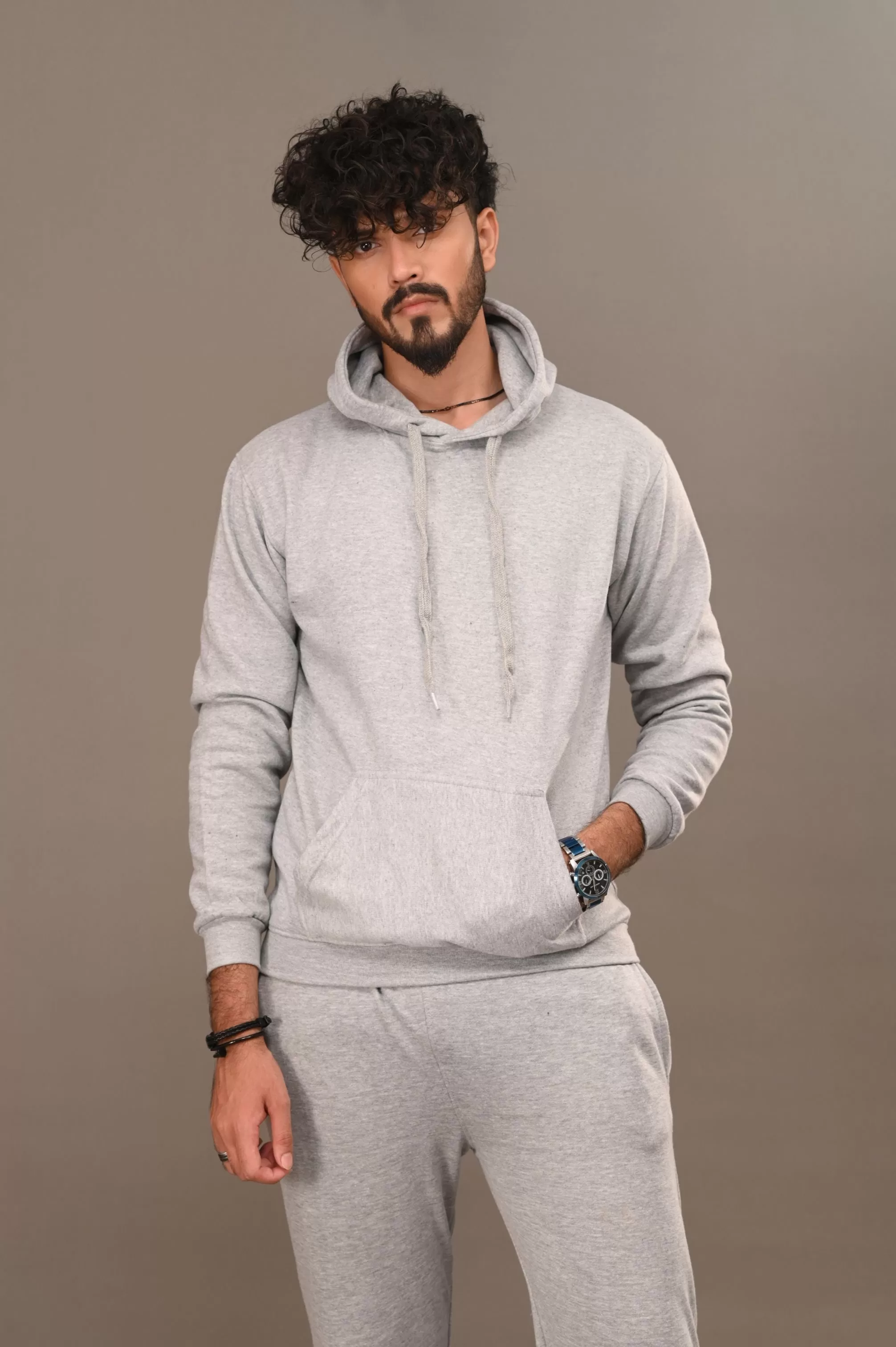 Heather Gray Basic Hoodie