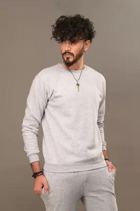 Heather Gray Basic Sweatshirt