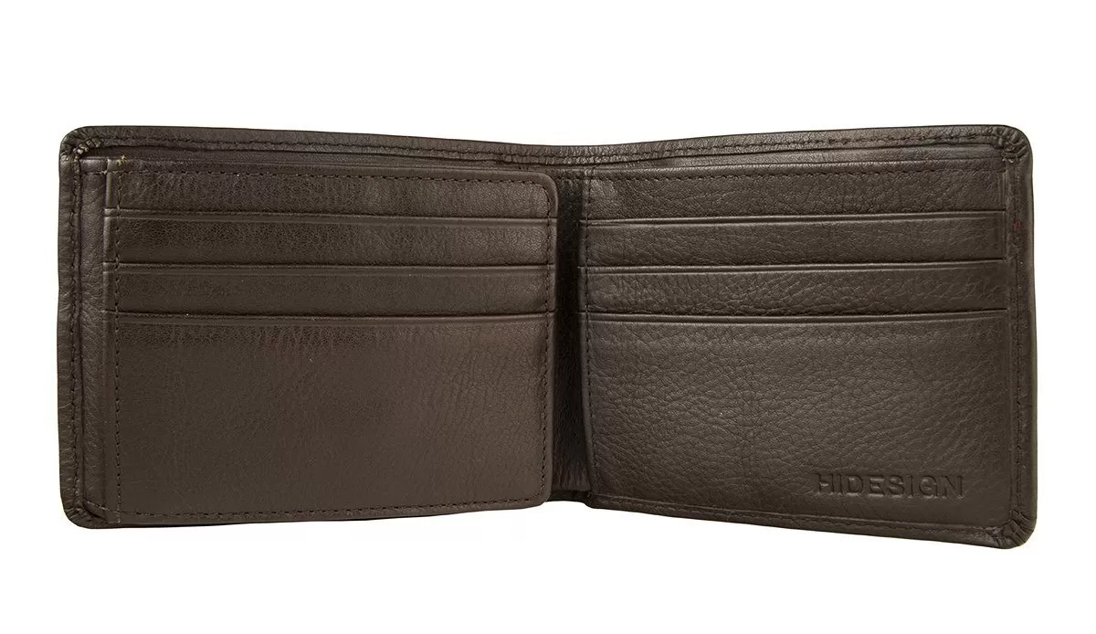 Hidesign Angle Stitch Leather Multi-Compartment Leather Wallet