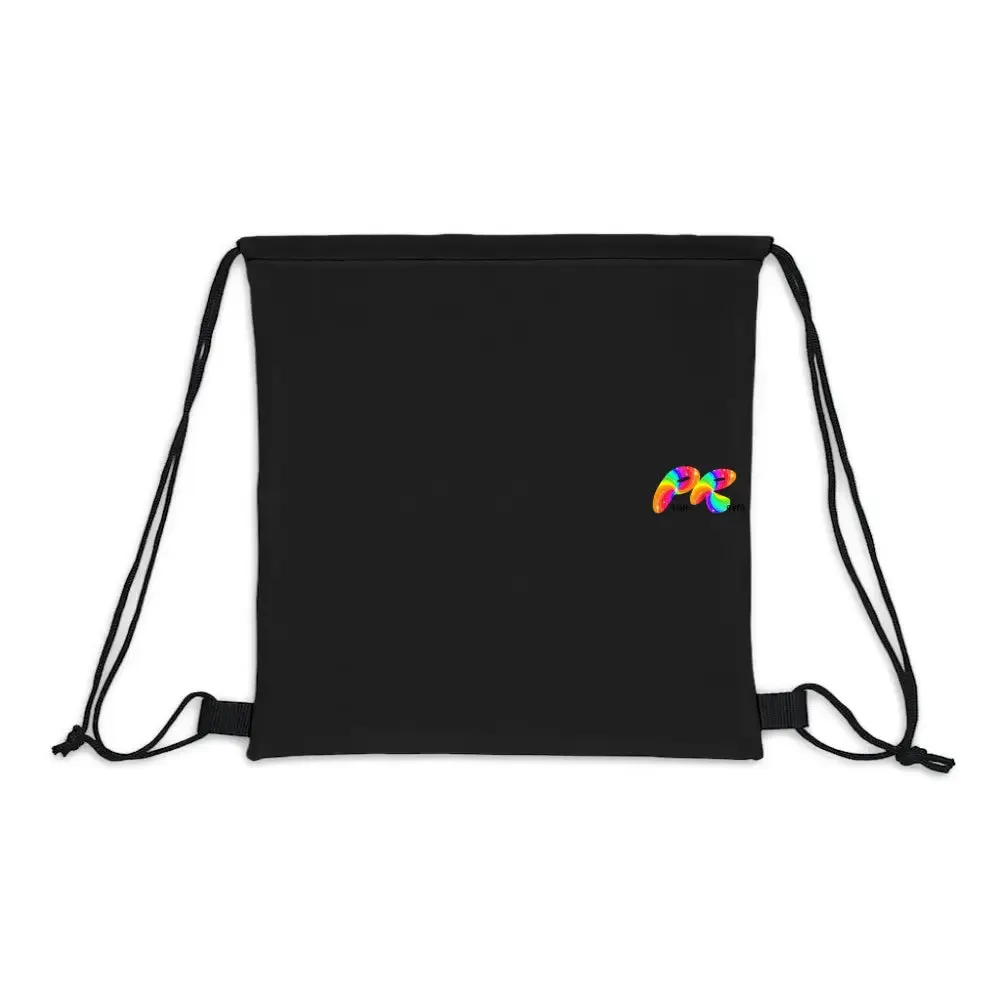 Hoops Black Outdoor Drawstring Bag