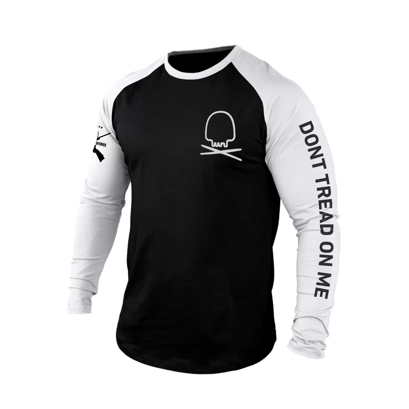 HOPE THEY SERIVE 100% COTTON RAGLAN GRAPHIC LONG SLEEVE T-SHIRT