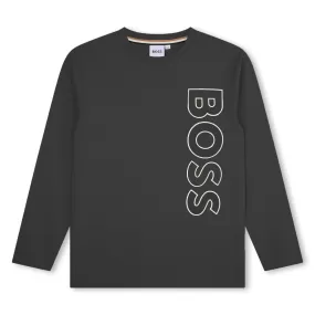 Hugo Boss Boys Black T-Shirt_J25O68-09B