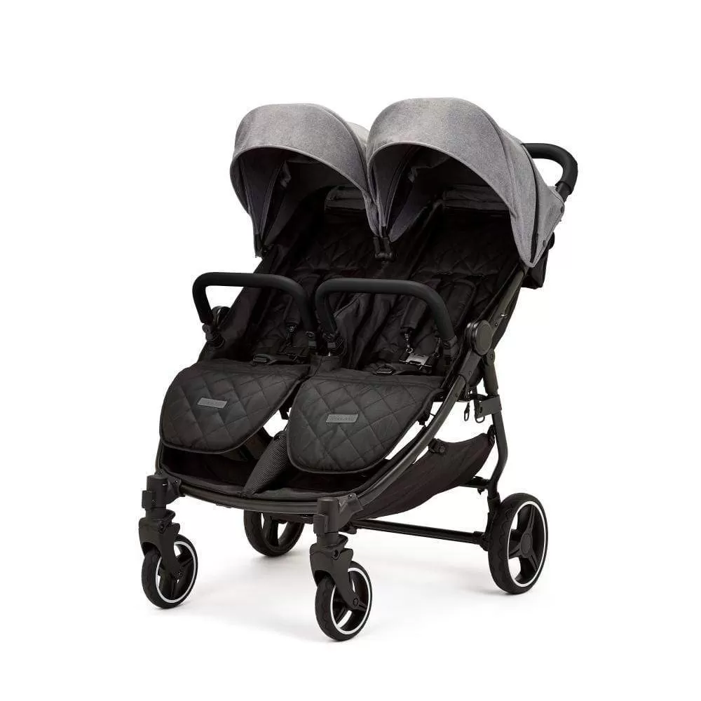 Ickle Bubba Venus Max Double Stroller Black / Space Grey / Black