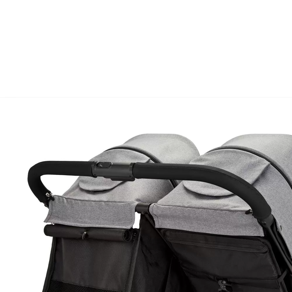 Ickle Bubba Venus Max Double Stroller Black / Space Grey / Black