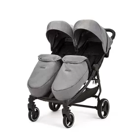 Ickle Bubba Venus Max Double Stroller Black / Space Grey / Black