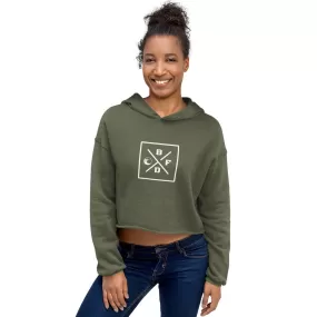 Initials Squared Crop Hoodie