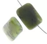 Jade (Canadian) 13x18mm Rectangle Beads