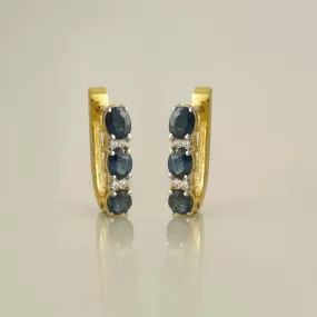 Jessica Sapphire Earrings