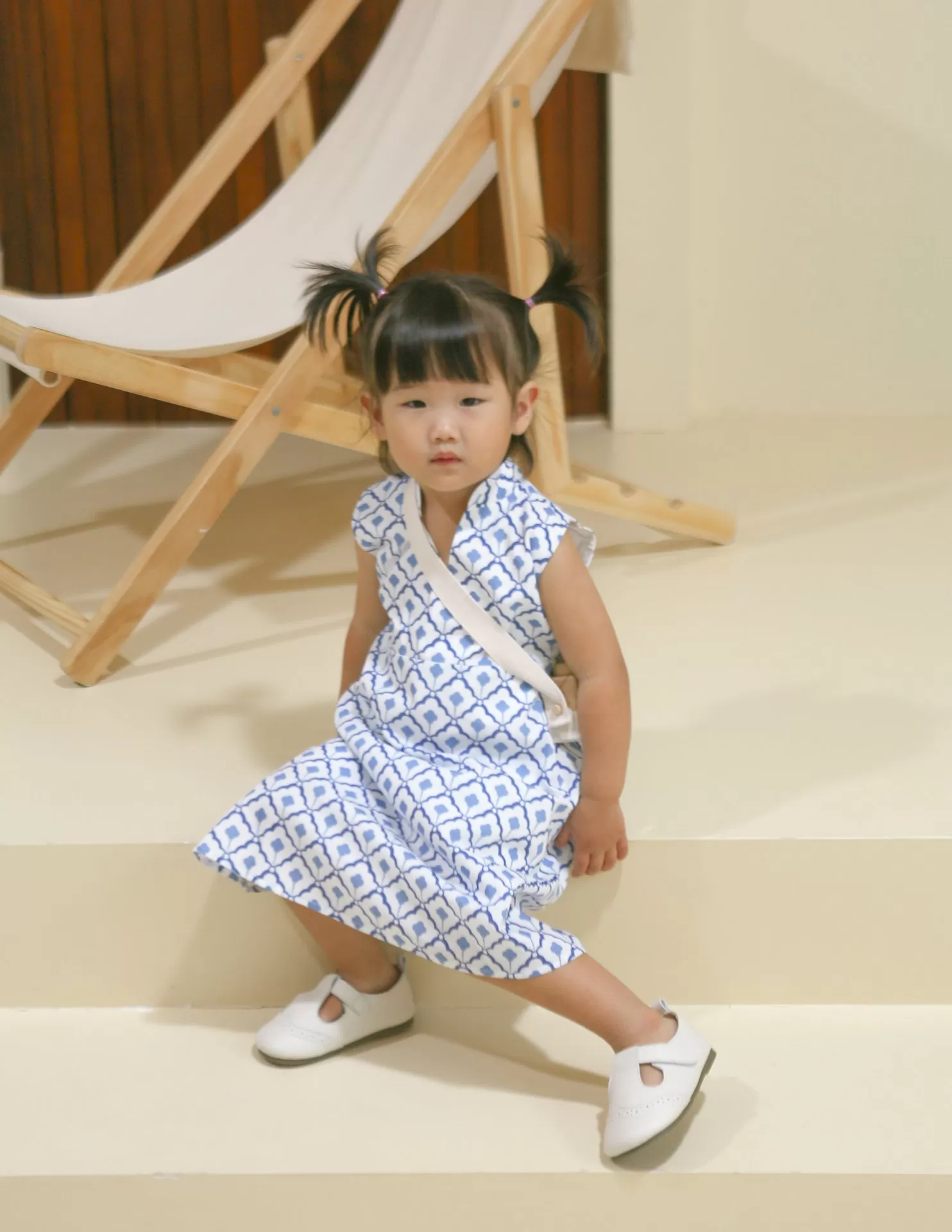 Kaela Dress in Porcelain Tiles