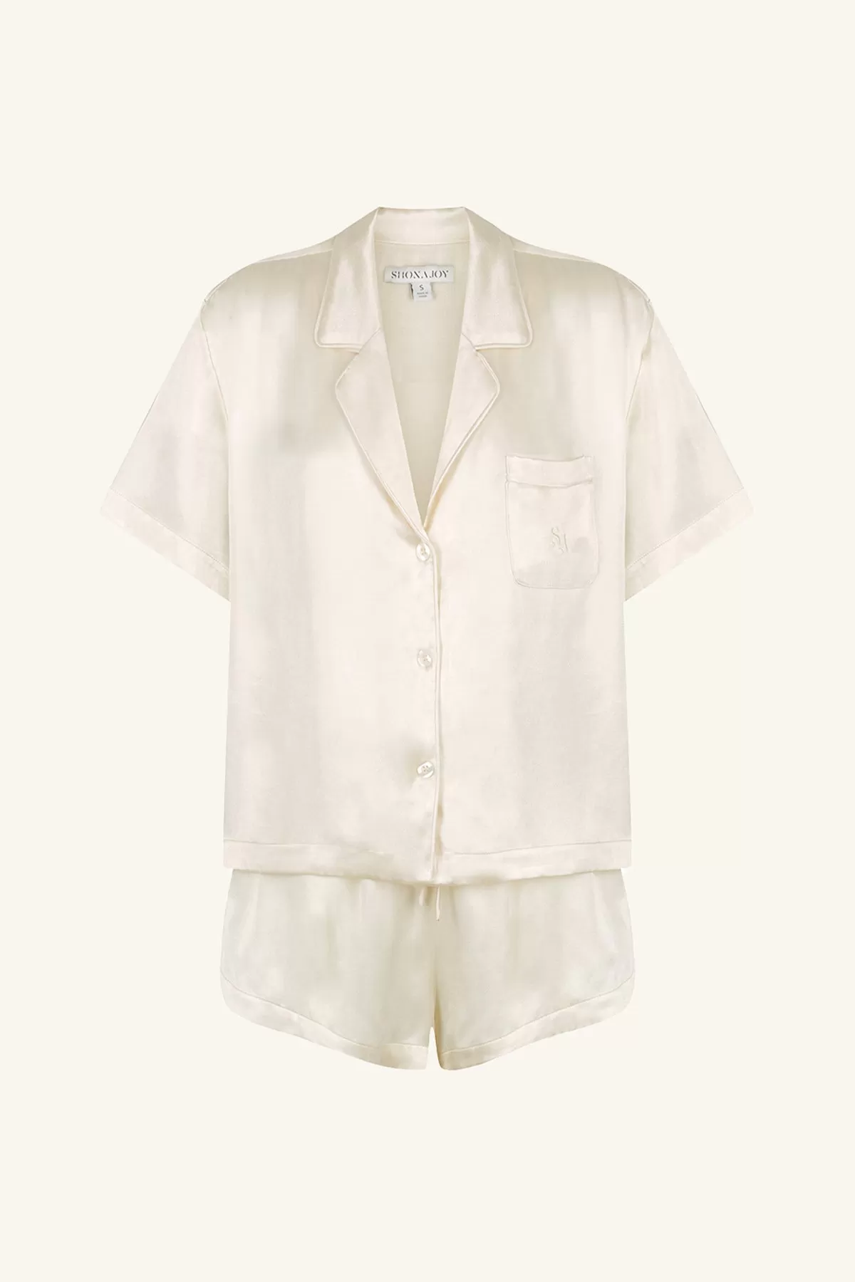 LA LUNE LOUNGE SHIRT SET - CREAM