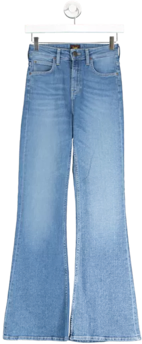 Lee Blue Wide Leg Denim Jeans UK 8