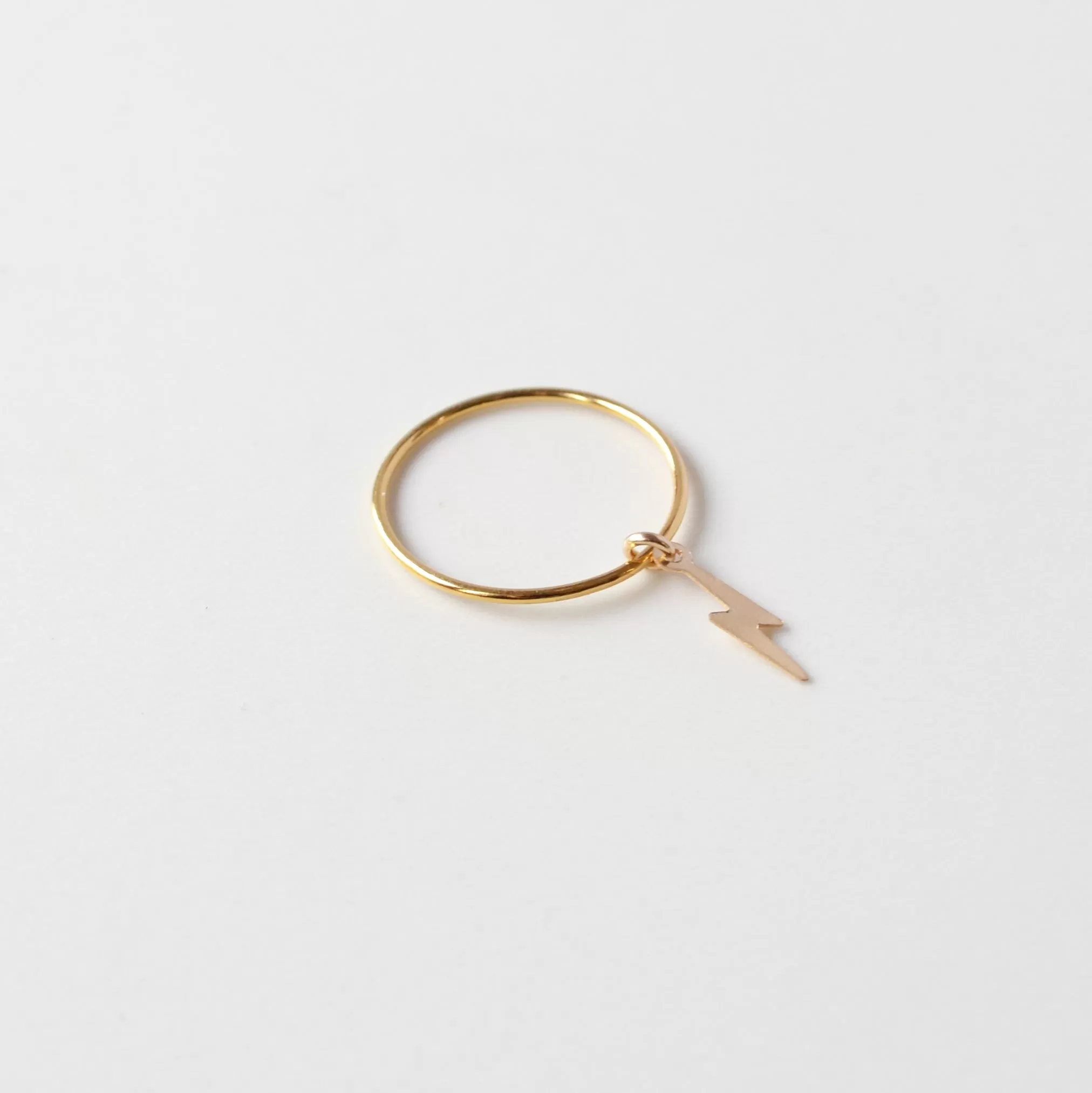 Lightning Bolt Ring, Gold or Silver