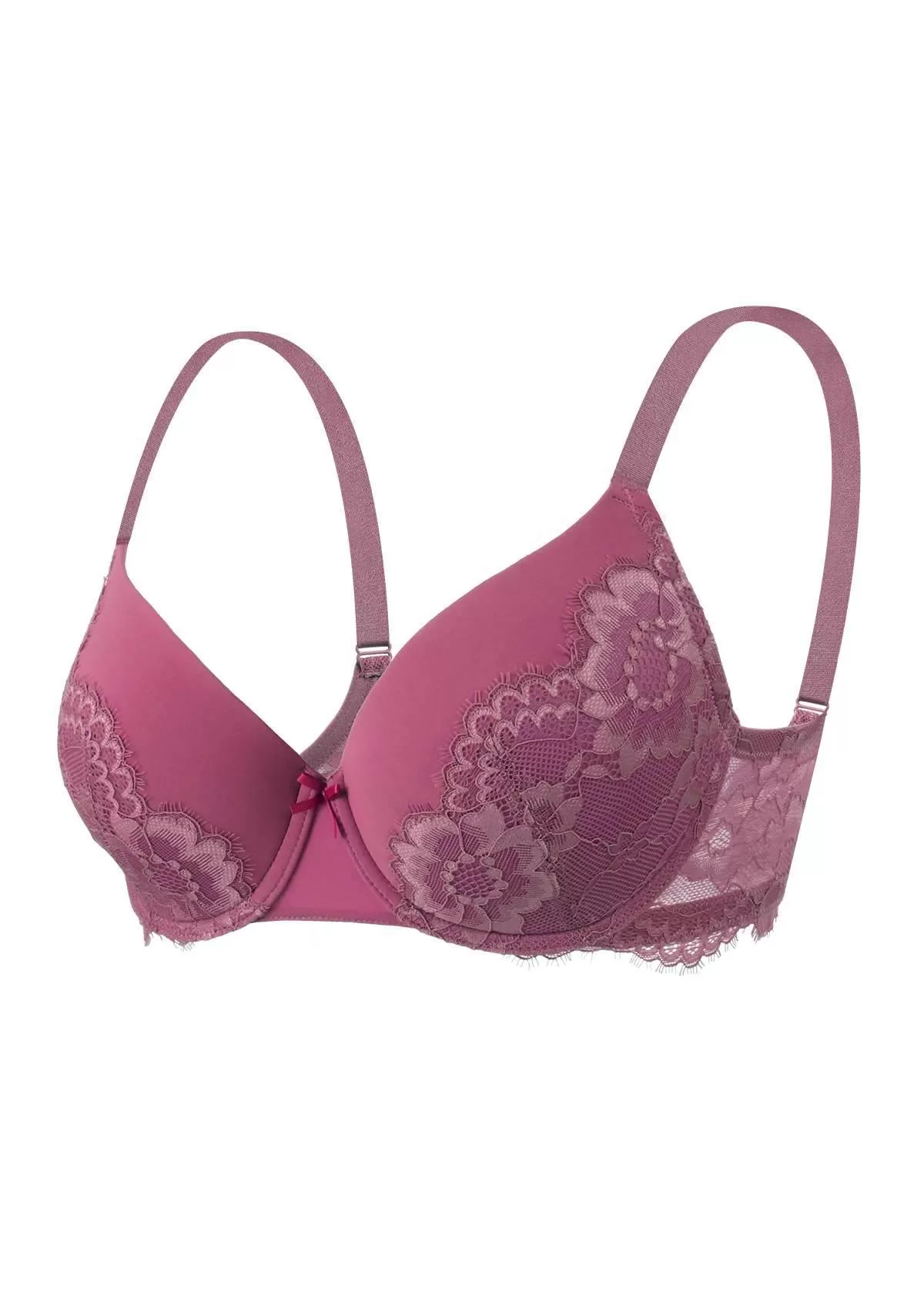 Lovelush Flower Trim Padded Underwire Bra Bundle