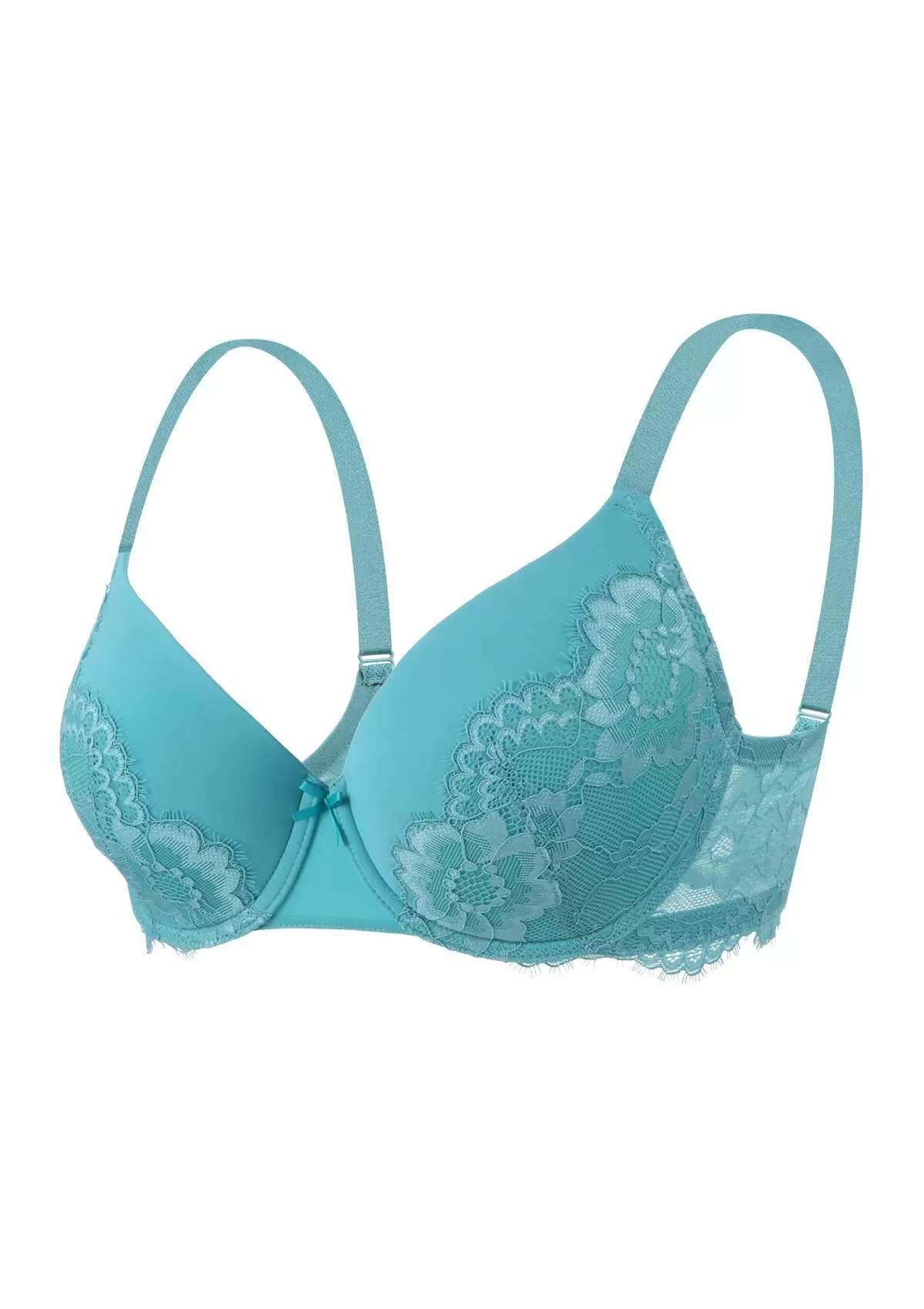 Lovelush Flower Trim Padded Underwire Bra Bundle