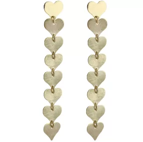 Mckenzie Long Heart Earrings