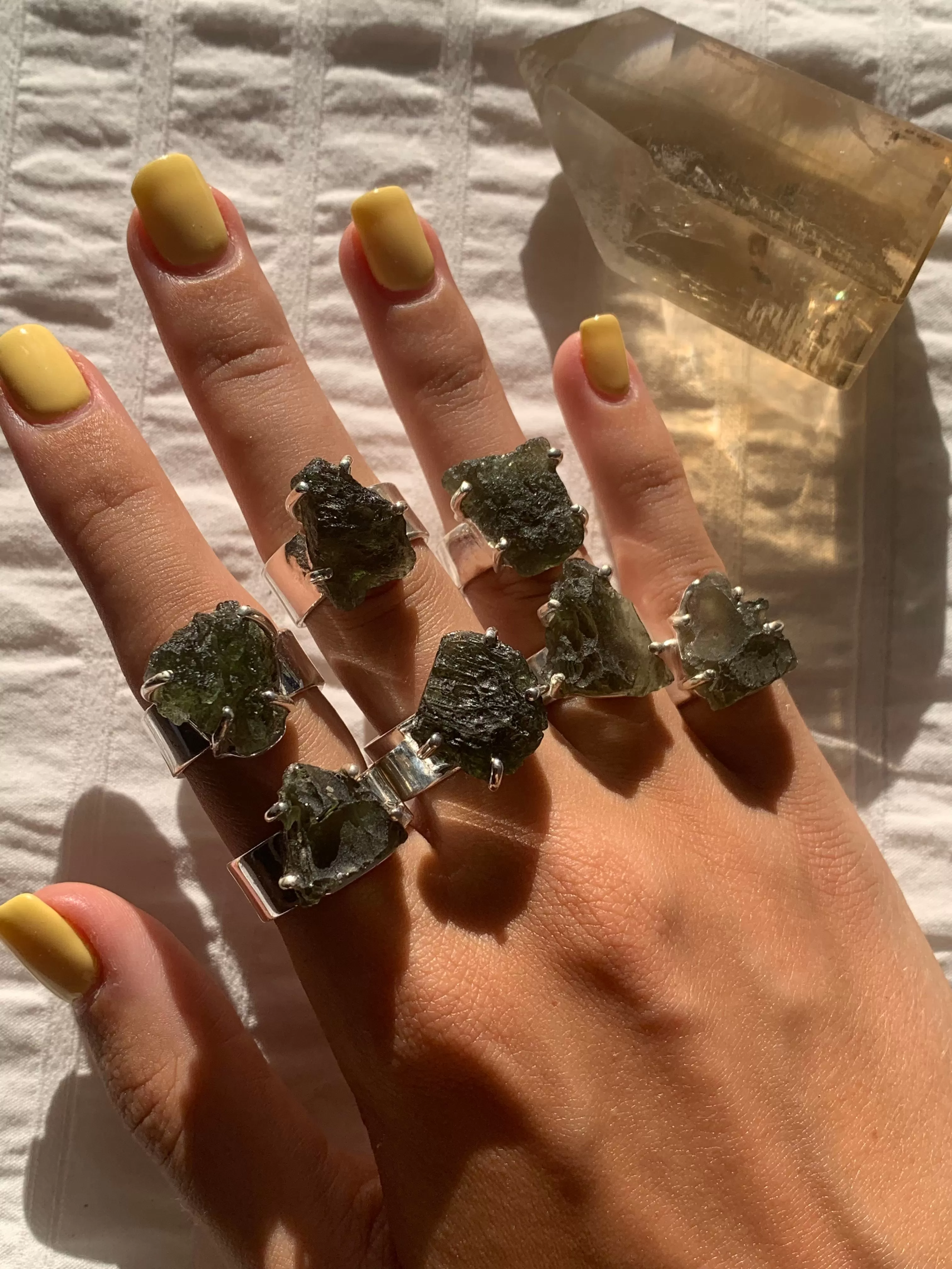 Moldavite Sanaa Ring - Mix