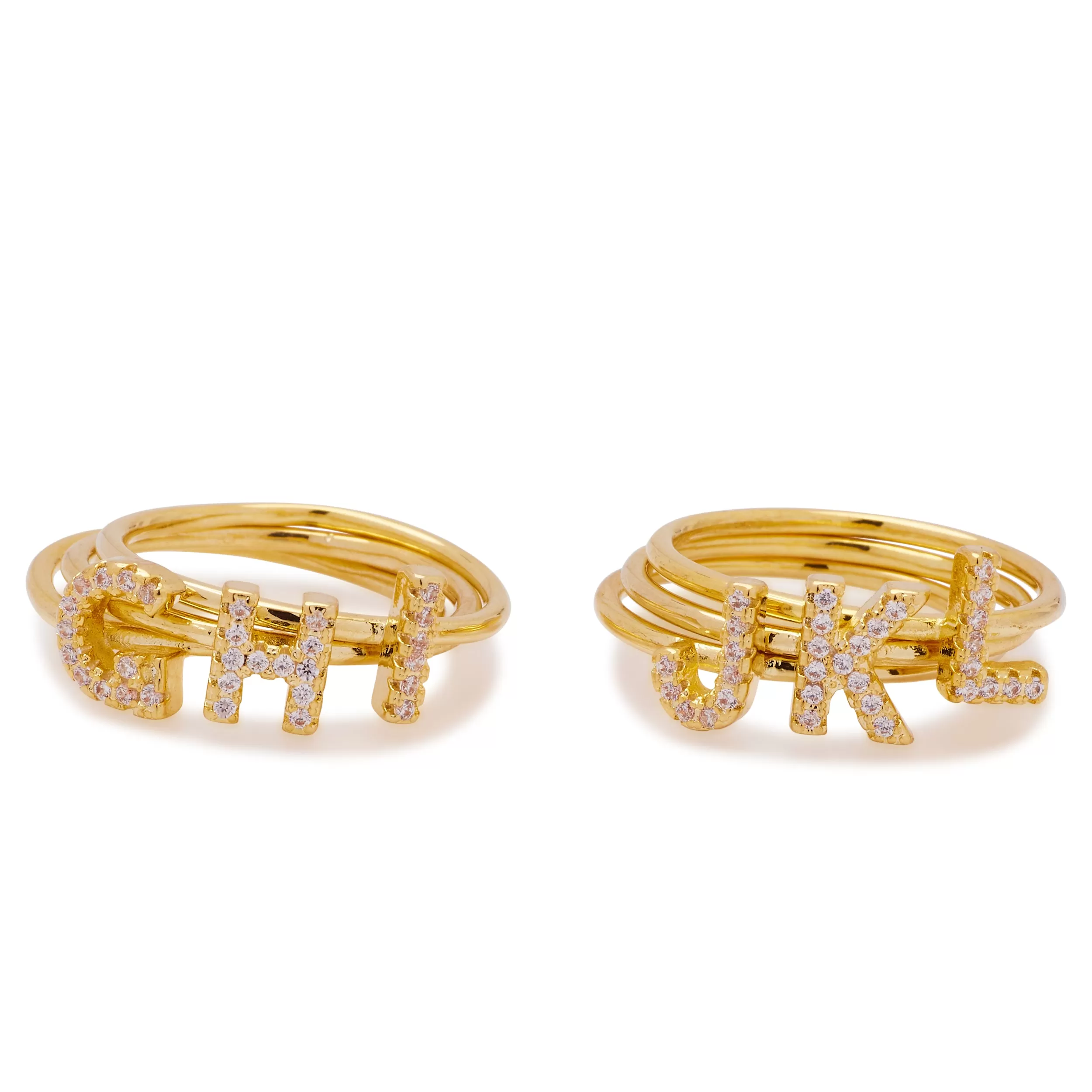 Monogram Stacking Rings