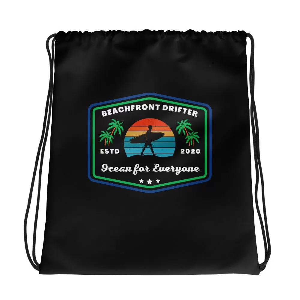 Ocean for Everyone Drawstring Bag