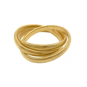 Omega Chain Triplet Bracelet gold