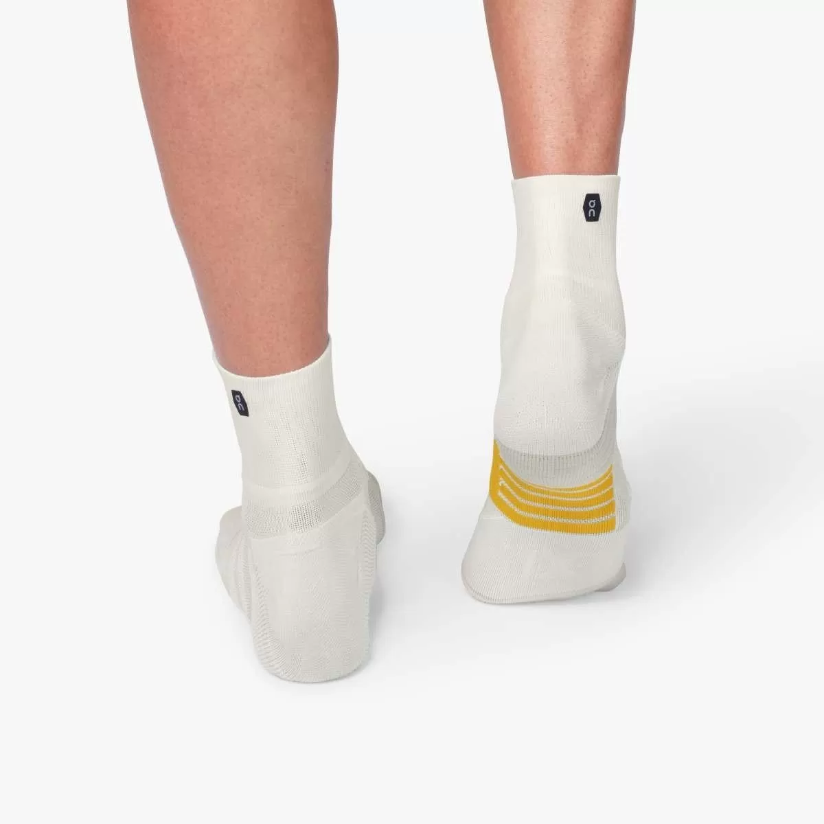 On Running Mid Sock (Men's) - White/Ice