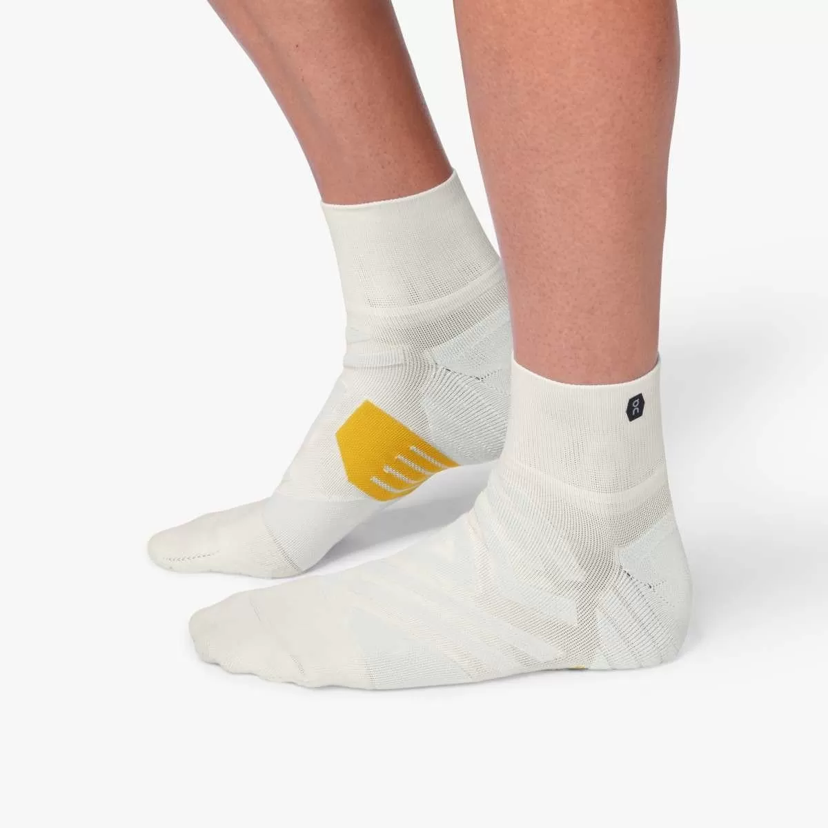 On Running Mid Sock (Men's) - White/Ice