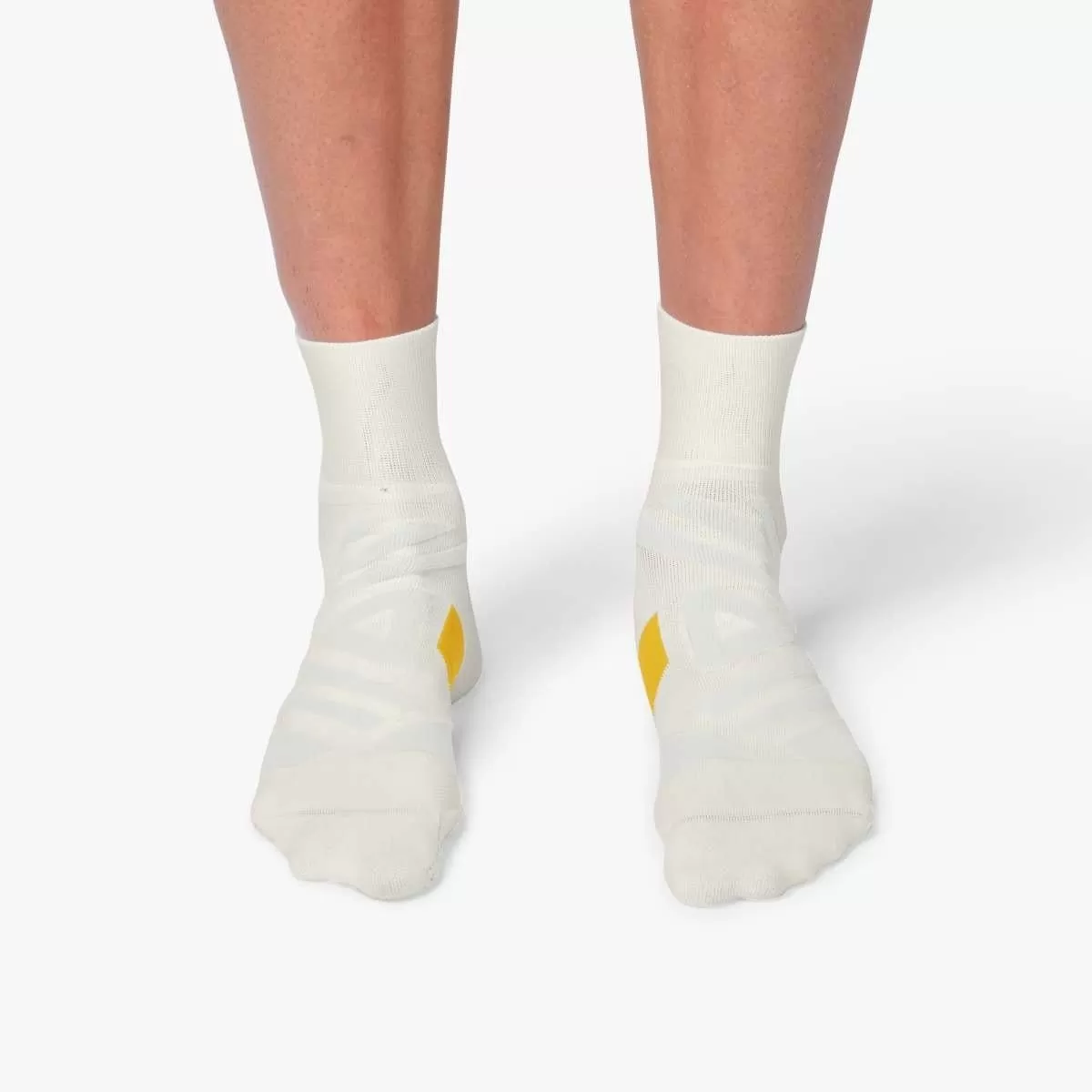 On Running Mid Sock (Men's) - White/Ice