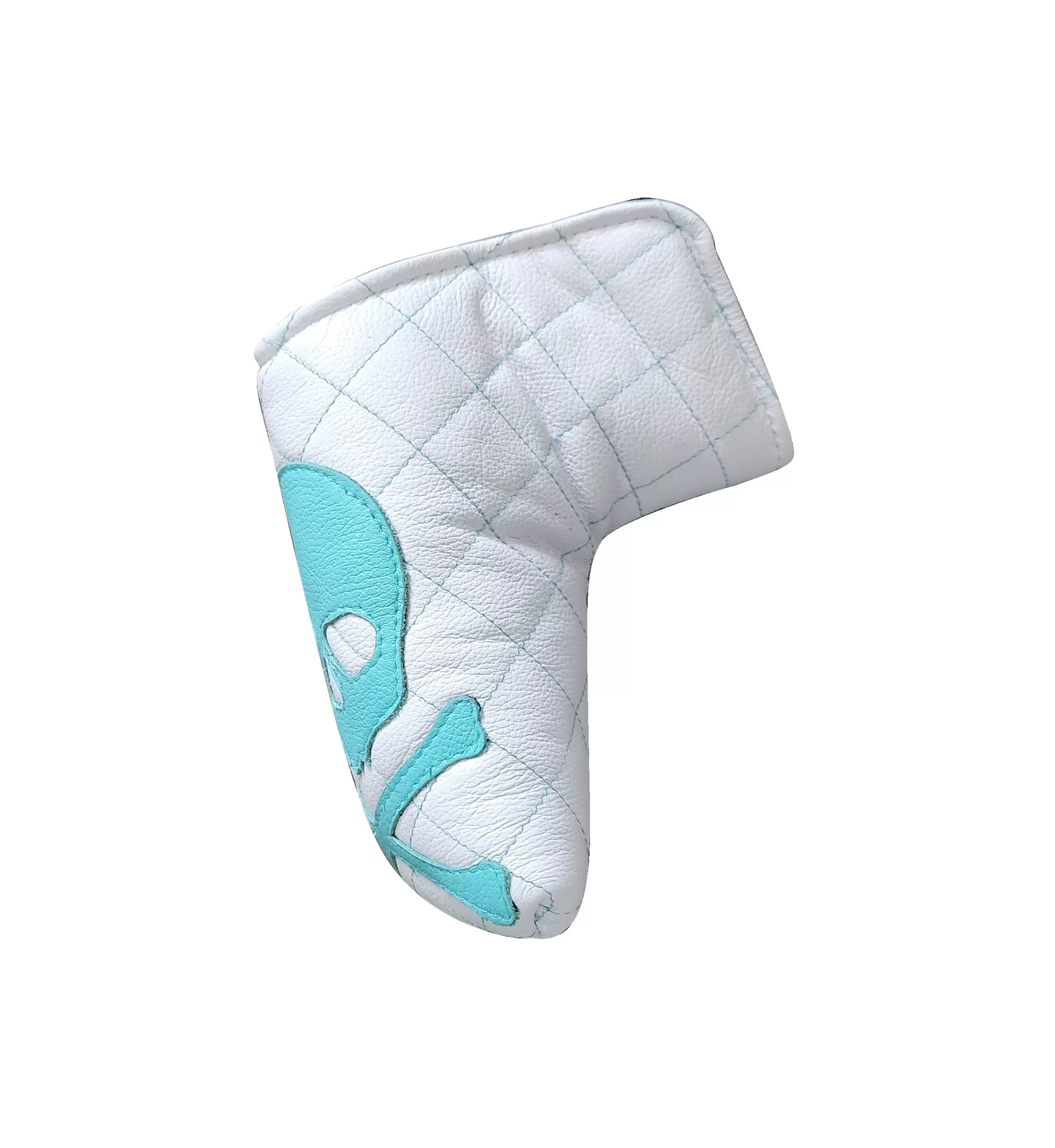 One of a Kind! The RMG, Robin's Egg Blue Skull & Bones Blade Putter Cover!