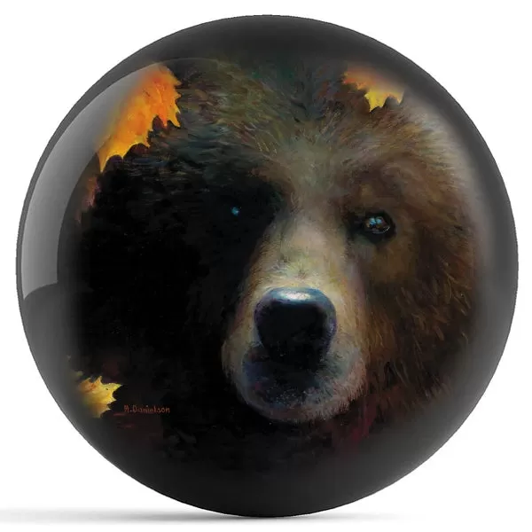 Ontheballbowling Grizzly Bear Bowling Ball by Wild Wings