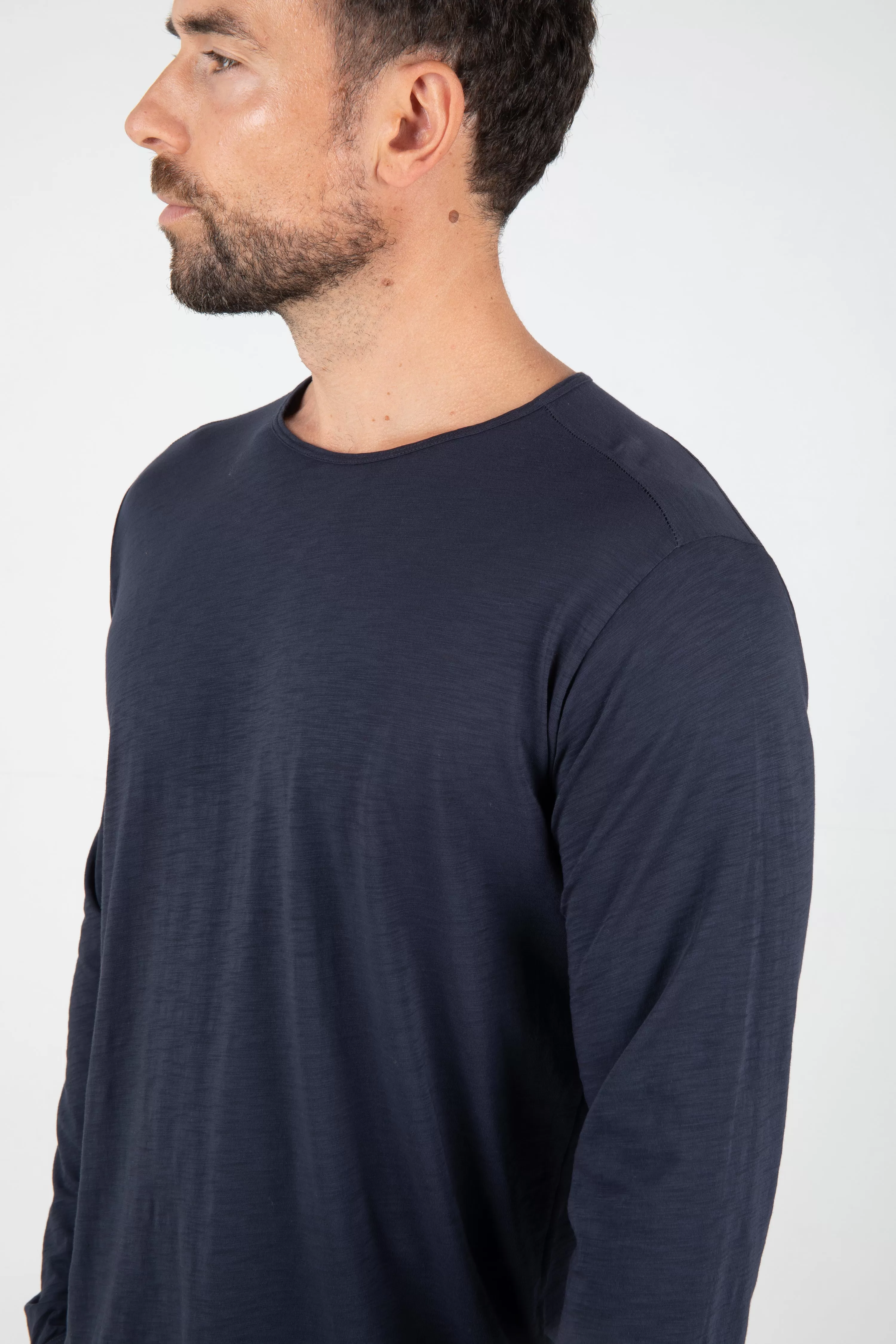 ORTEGA SLUB L/S - NAVY