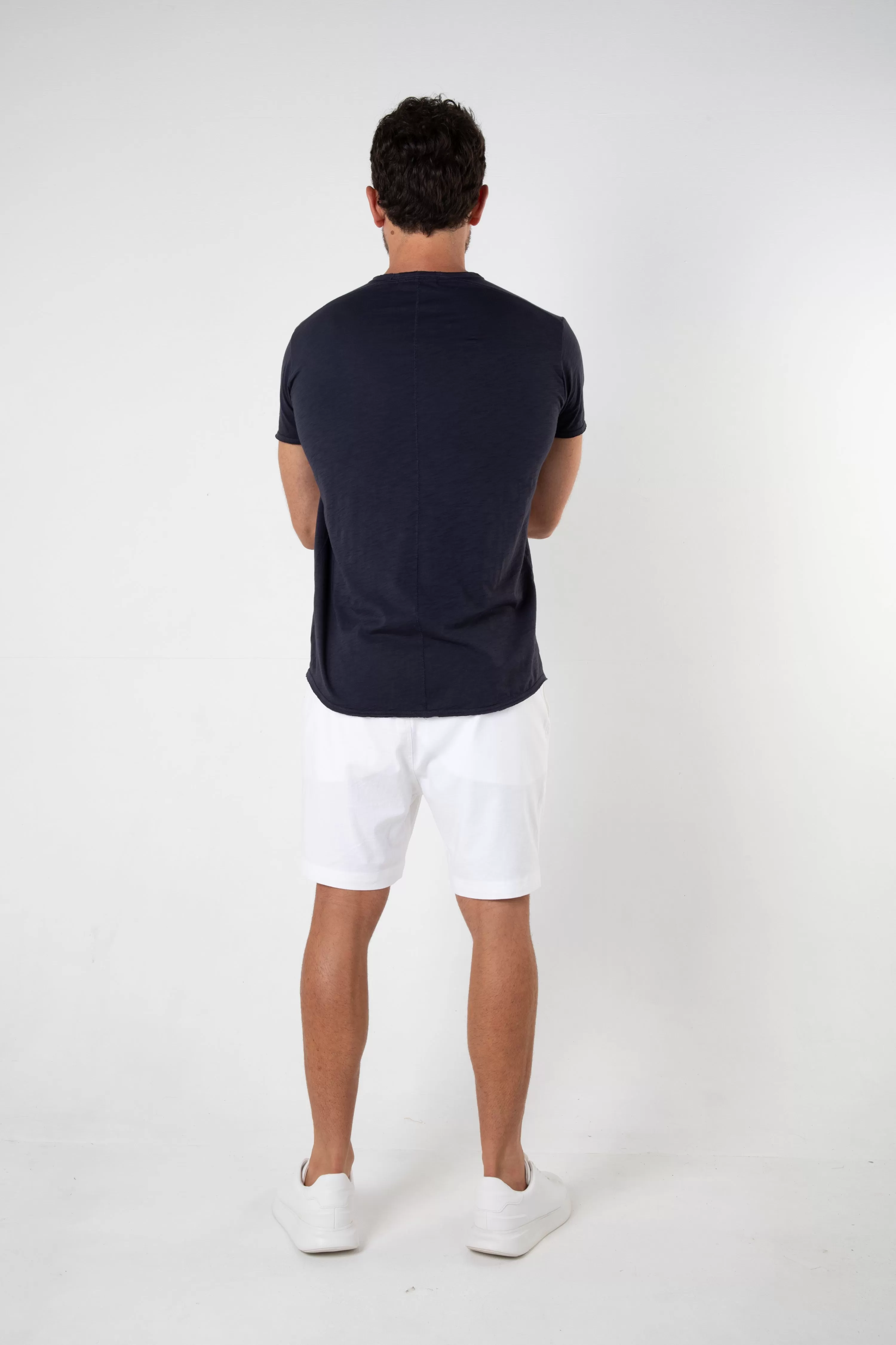 ORTEGA SLUB TEE - NAVY