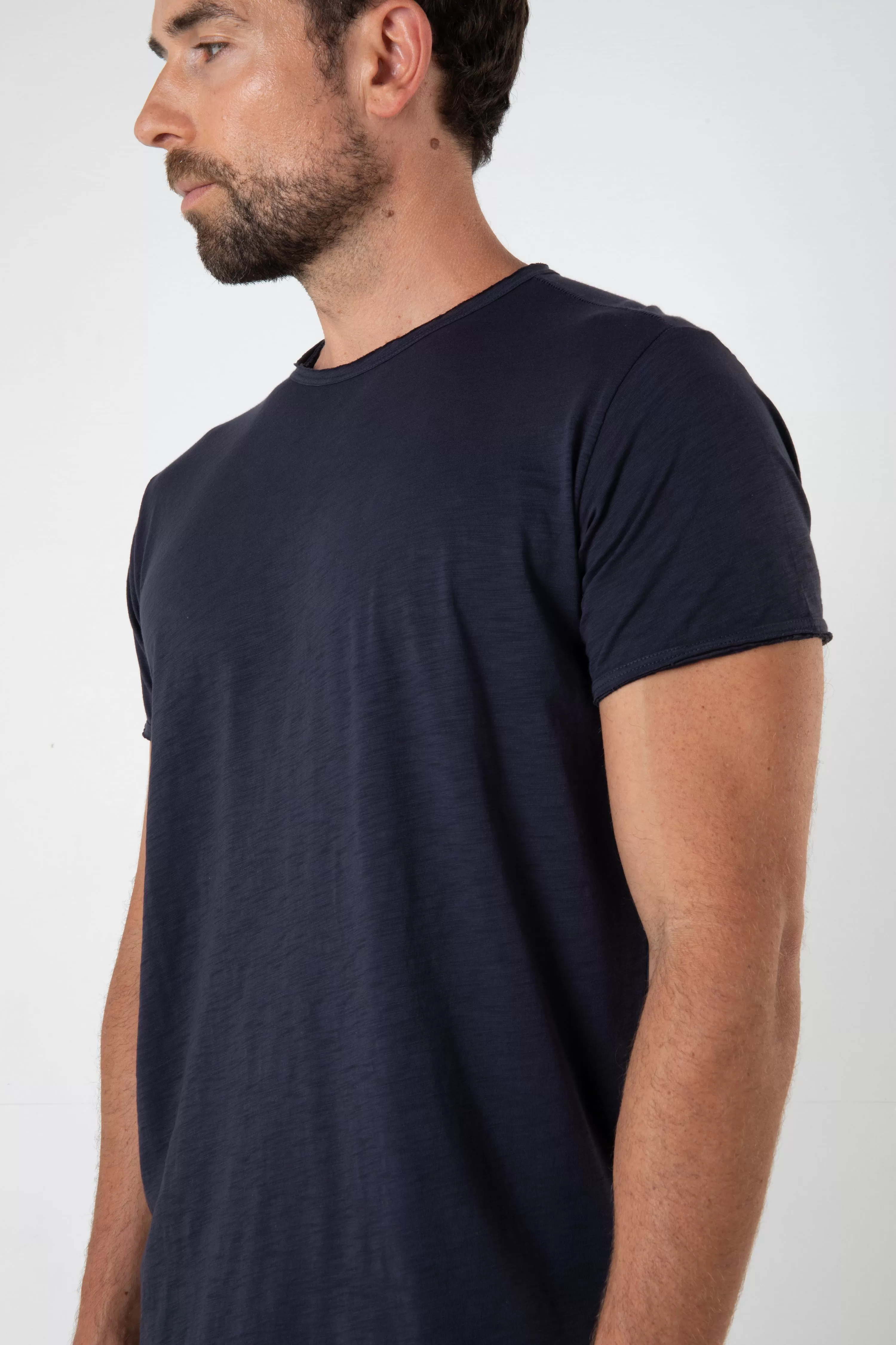 ORTEGA SLUB TEE - NAVY