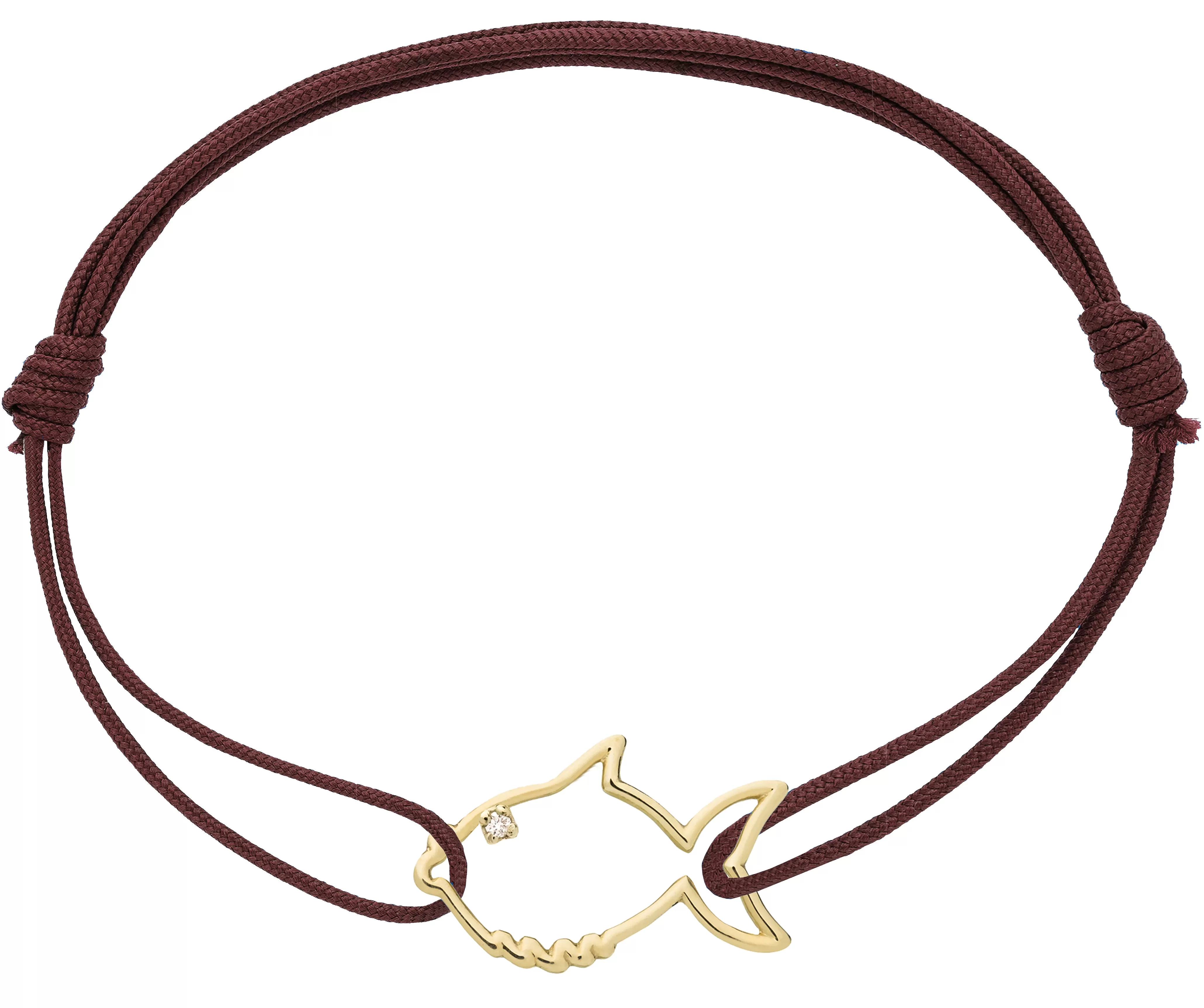 PECECITO BRILLANTE CORD BRACELET