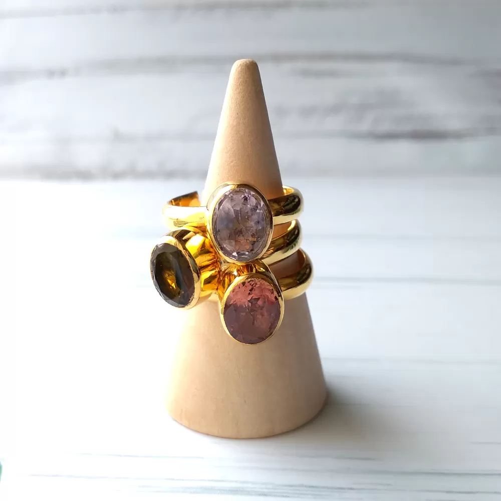 Pink Tourmaline Maxi Ring