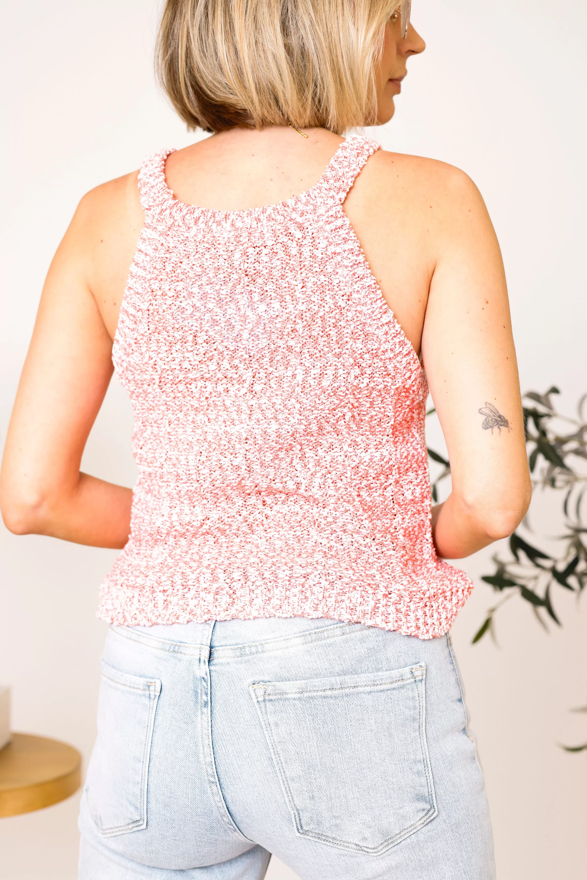 Pol - Threaded Basic Knit Sleeveless Top (S-L)