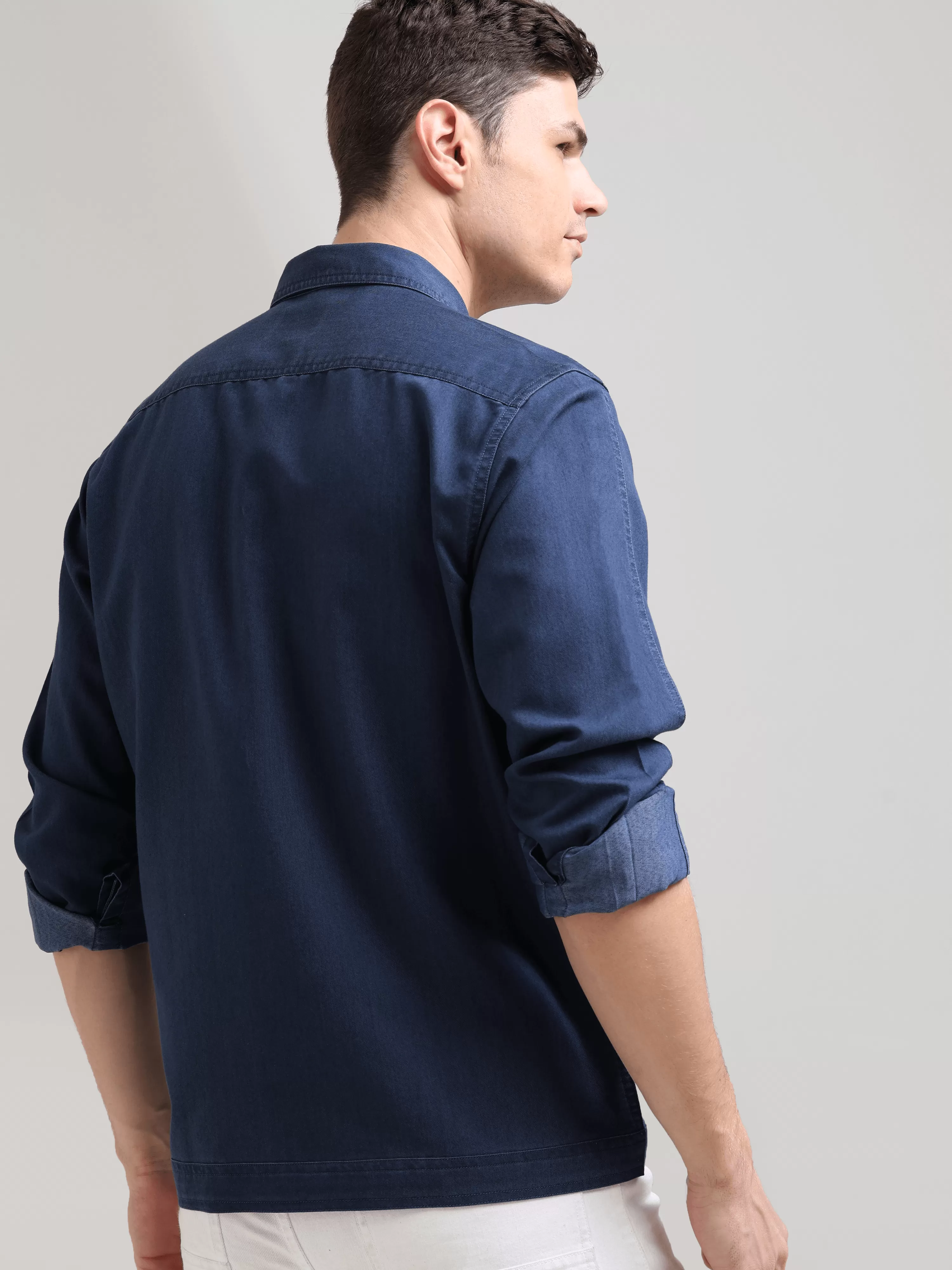 Prussian Blue Denim Shirt