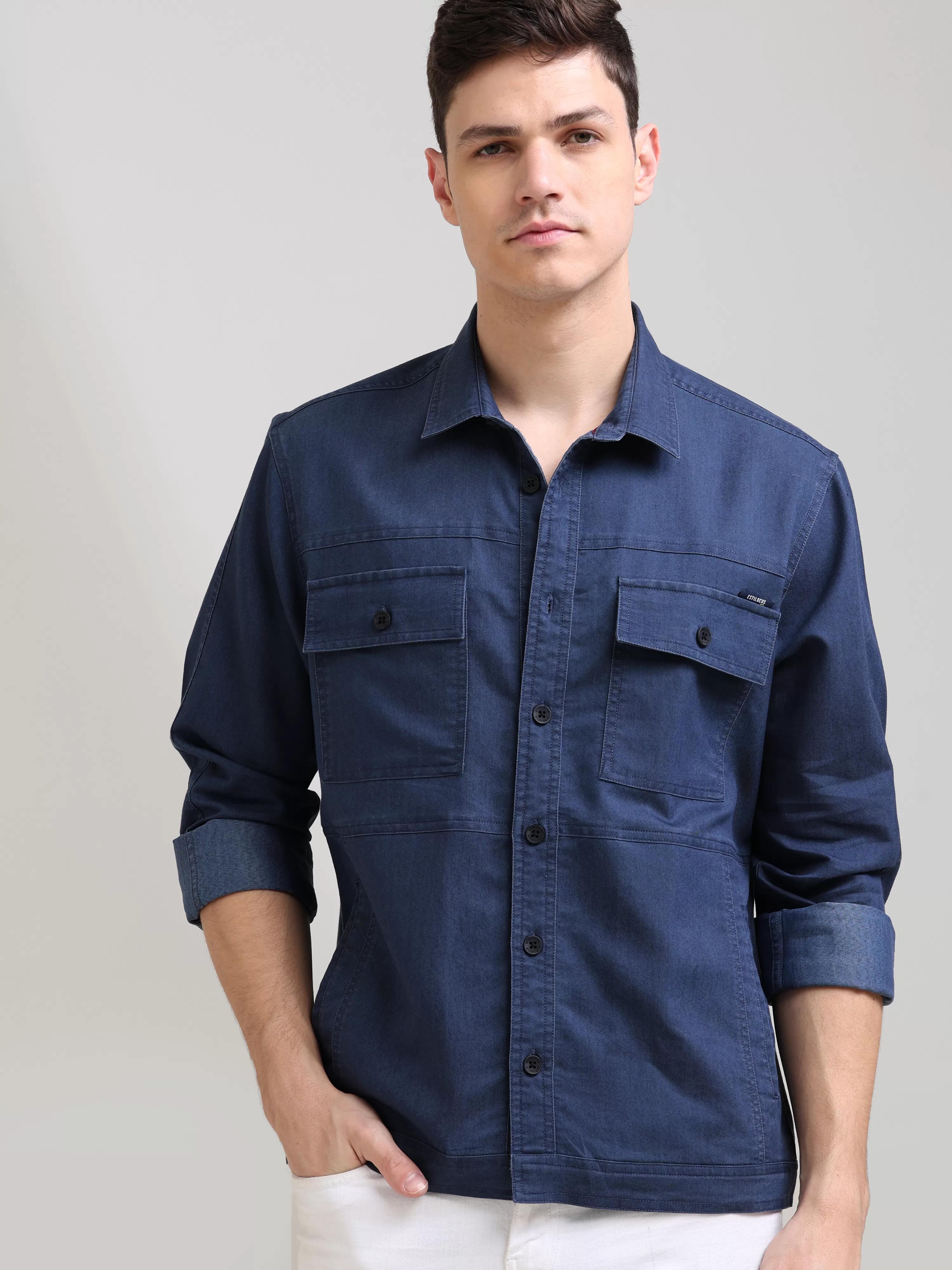 Prussian Blue Denim Shirt