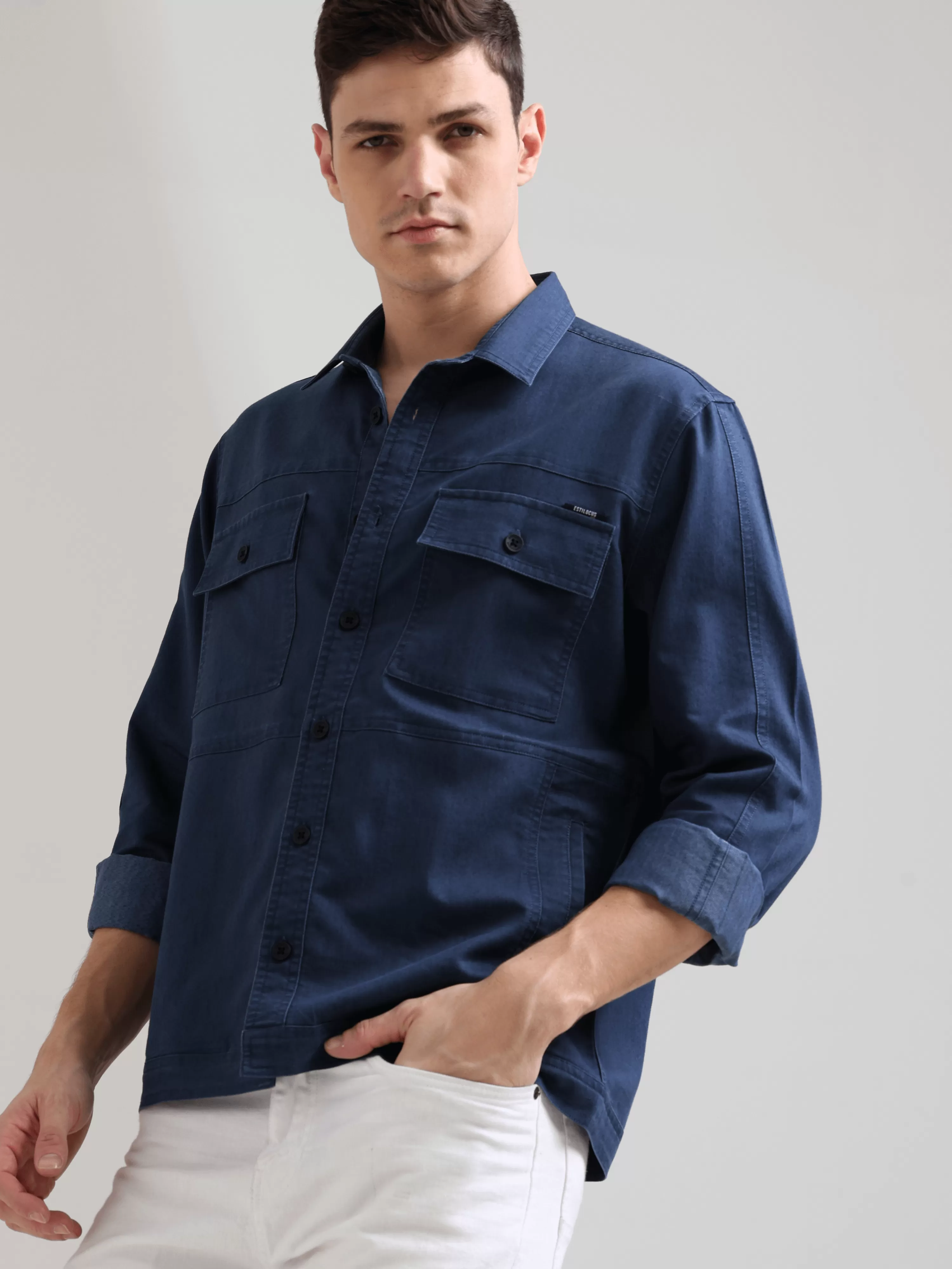 Prussian Blue Denim Shirt