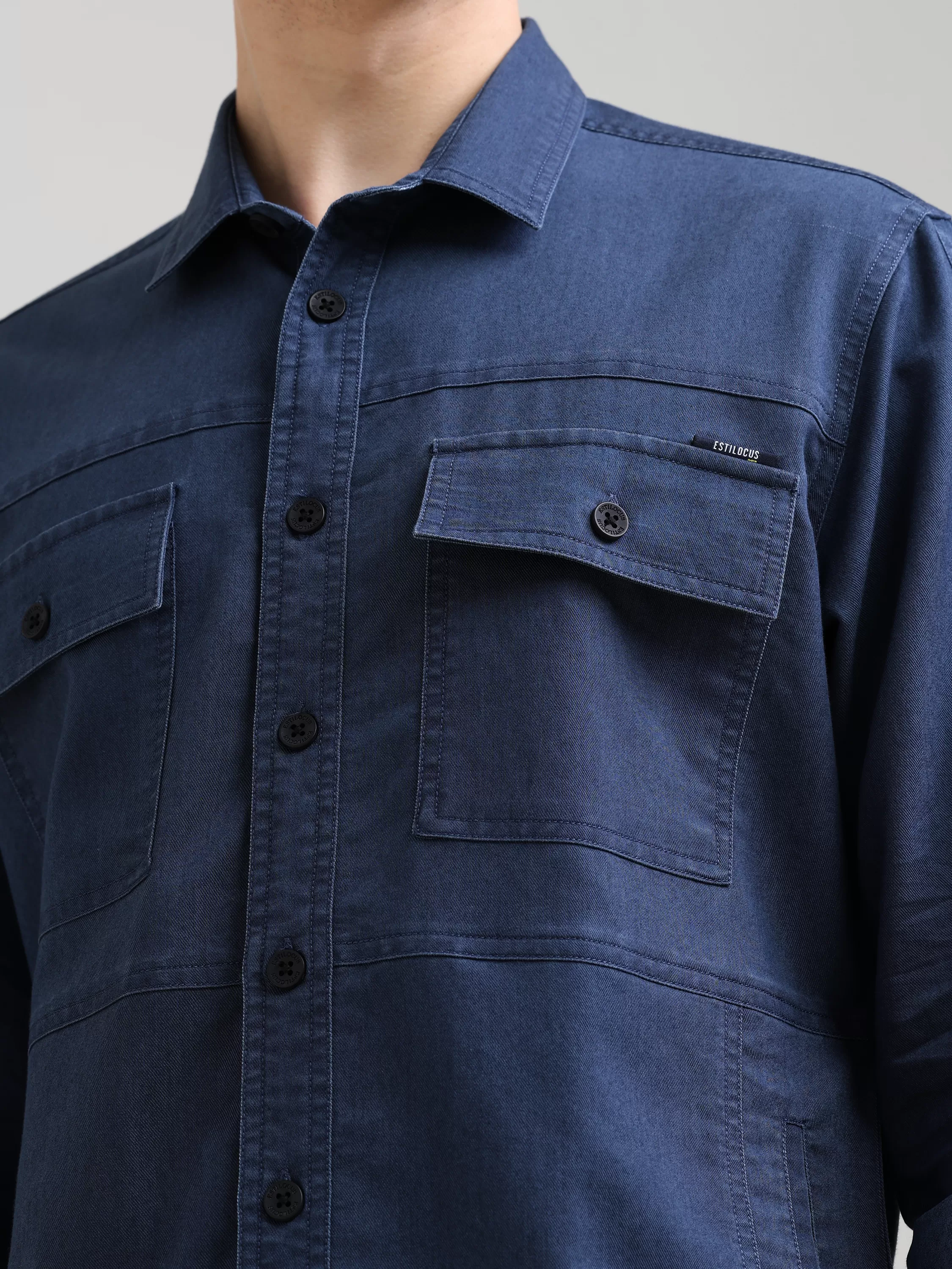 Prussian Blue Denim Shirt