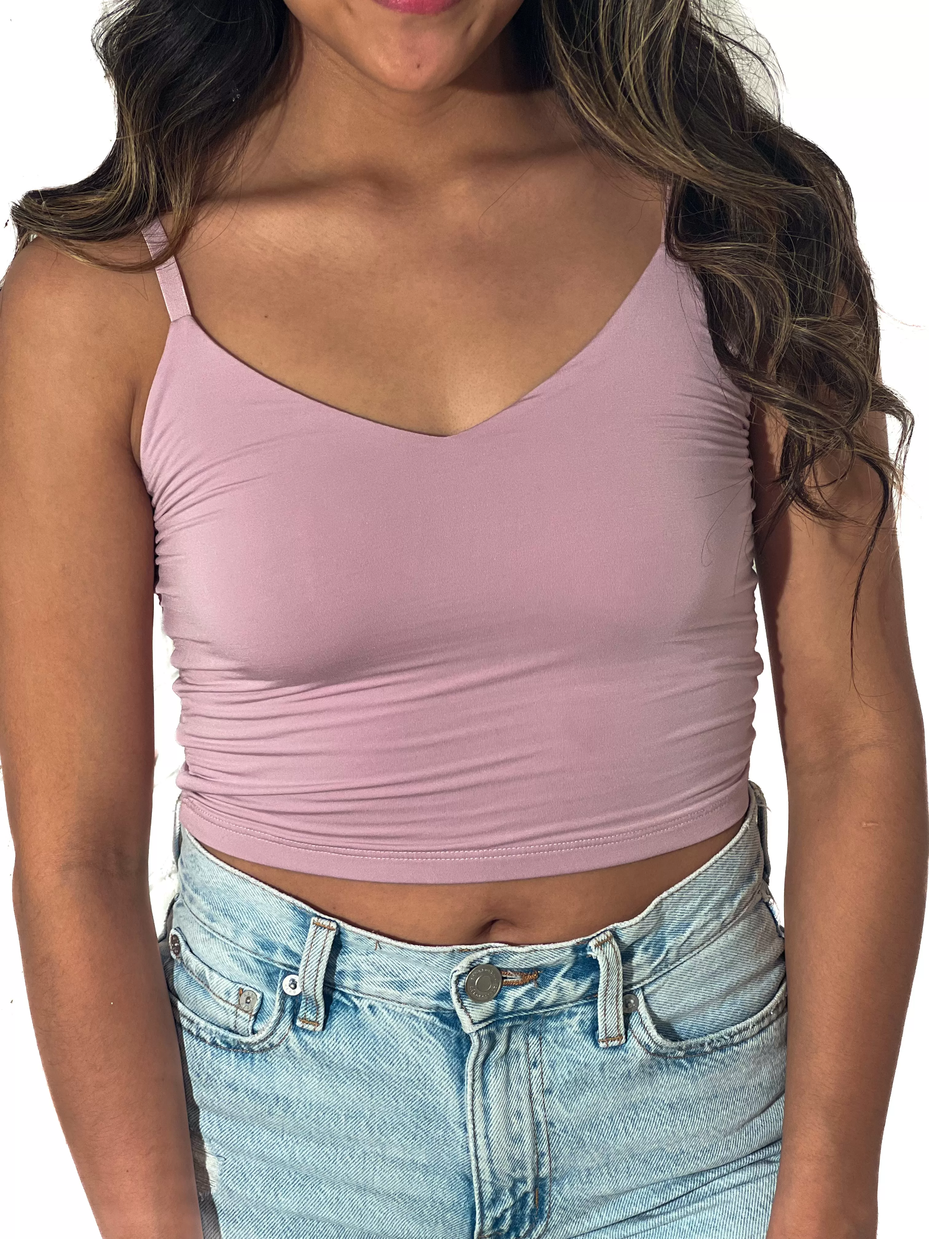 Purple Modal Crop Cami