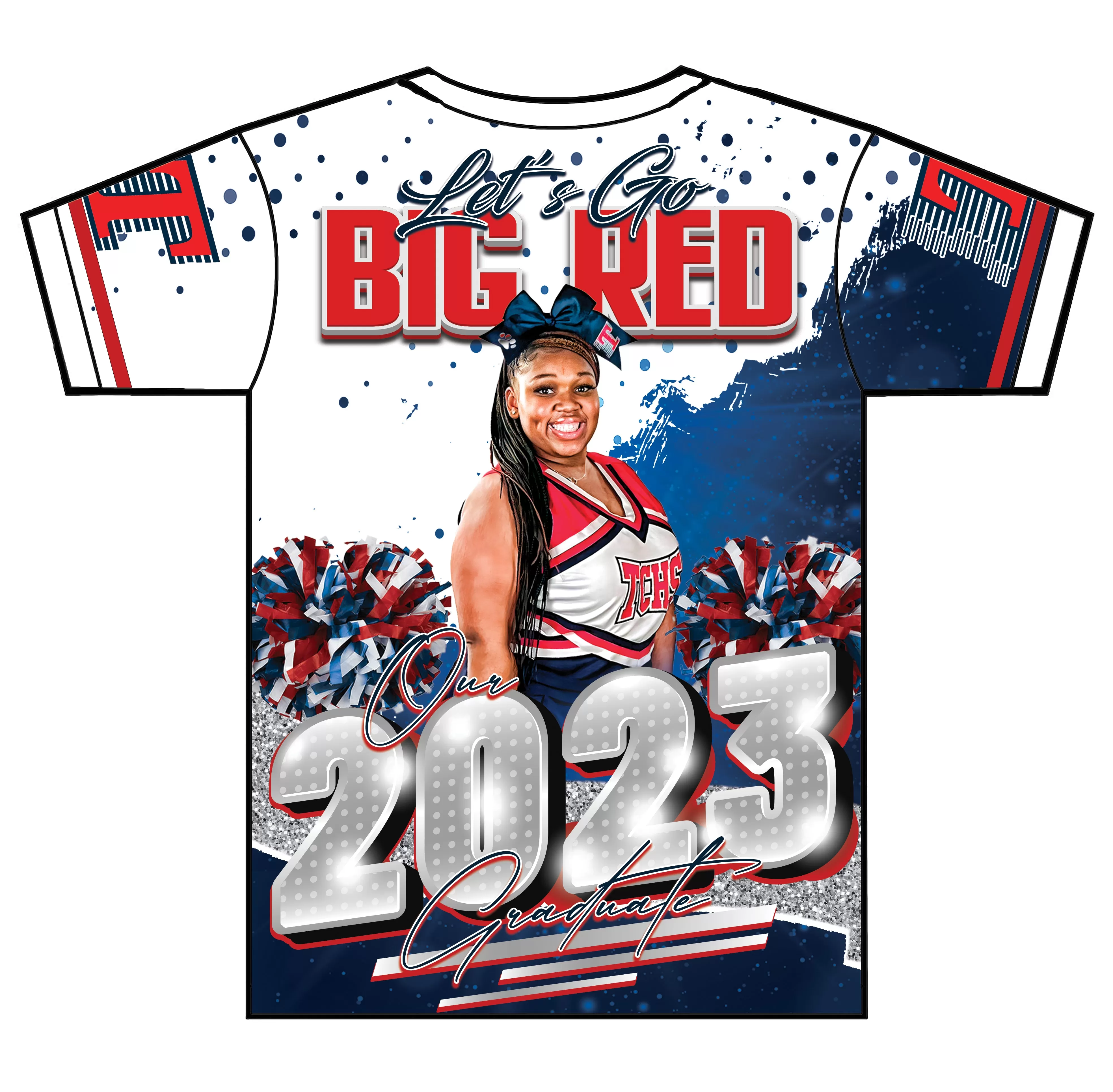 "Big Red" Custom Designed Graduation 3D shirt