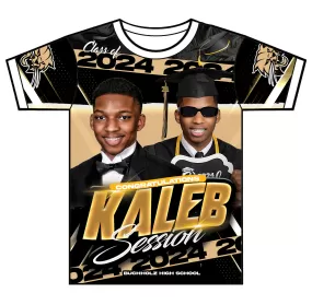 "Kaleb" Custom Designed Graduation 3D shirt