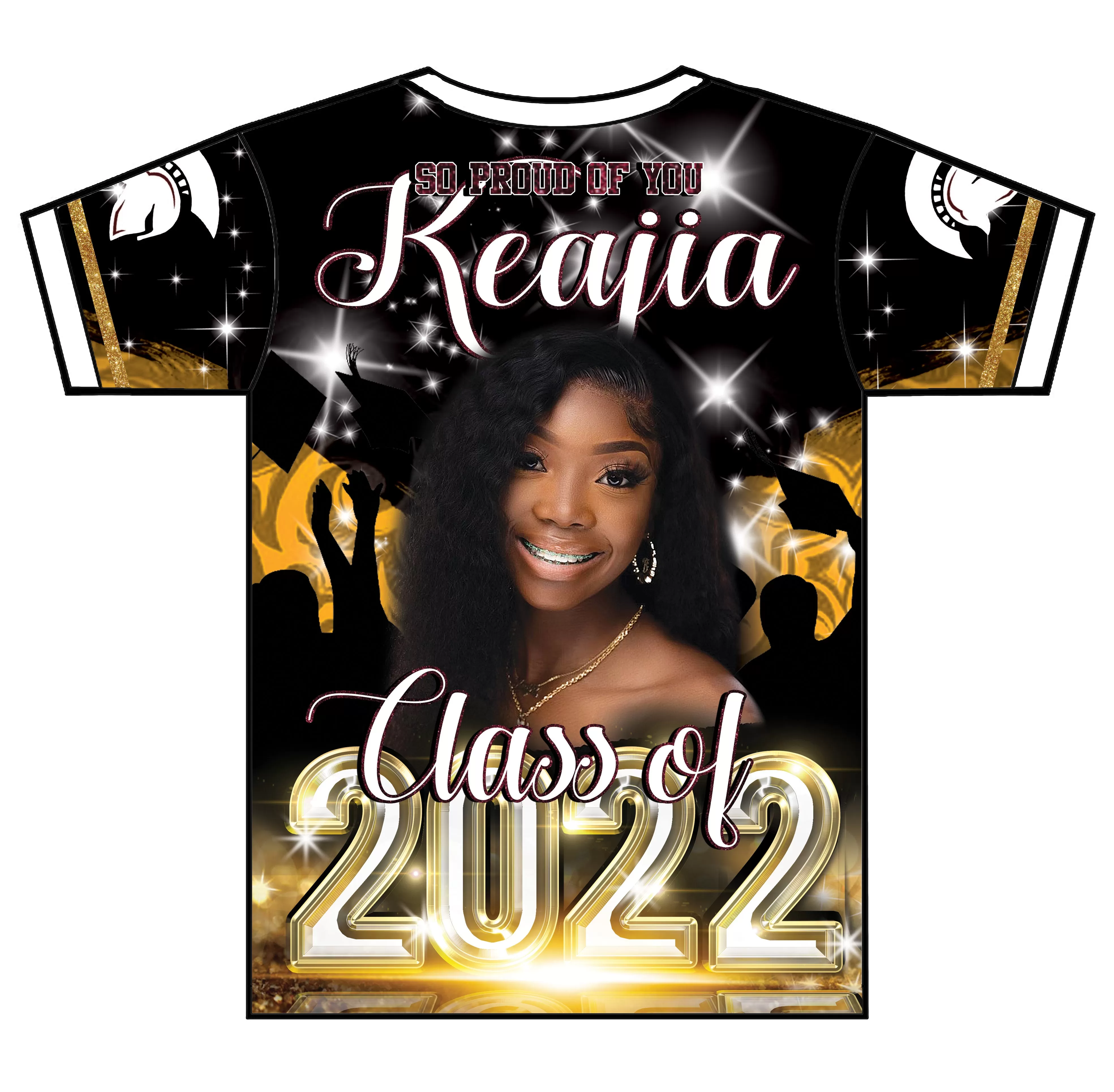 "Keiajia" Custom Designed Graduation 3D shirt