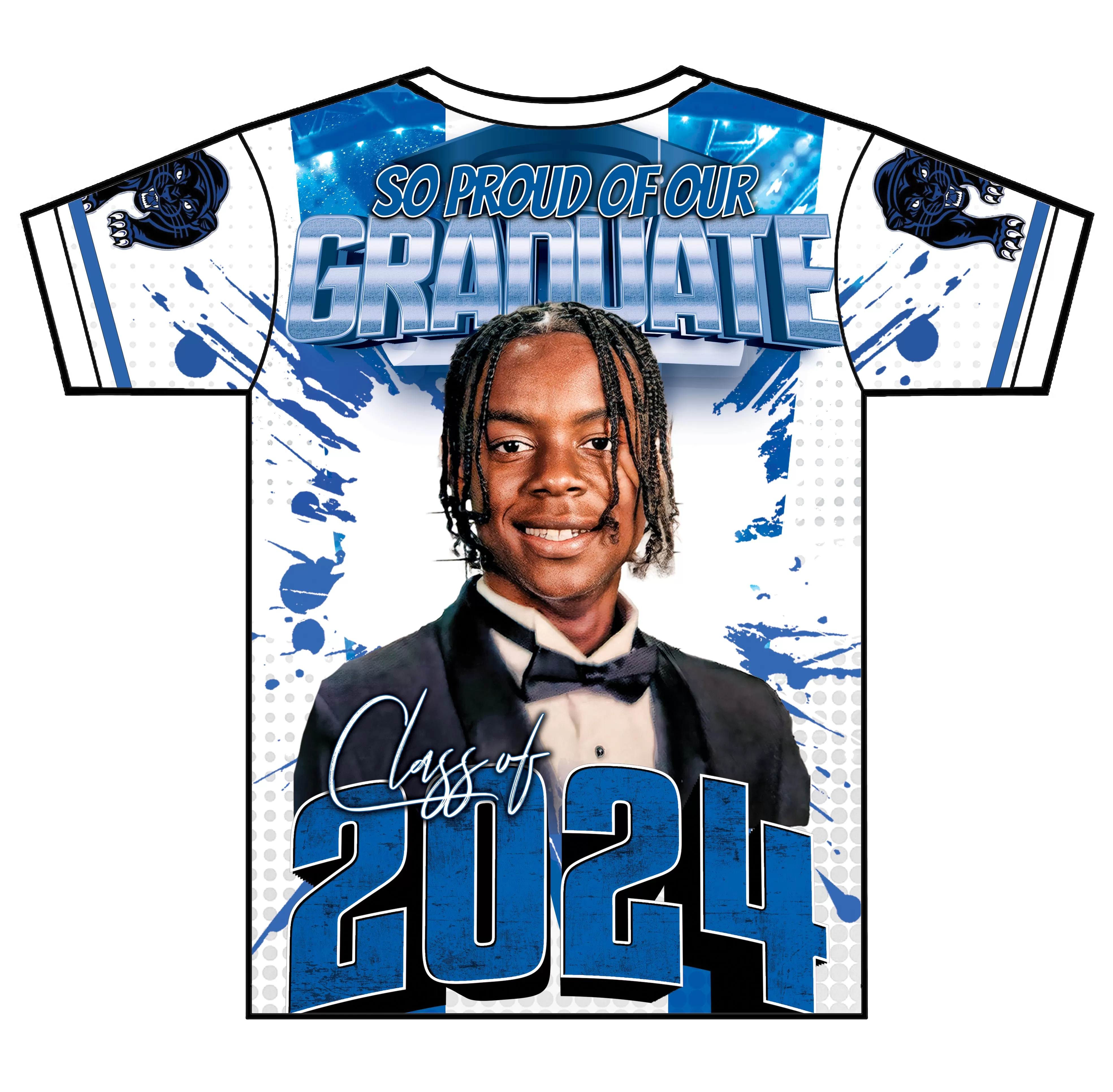 "Maurice" Custom Designed Graduation 3D shirt