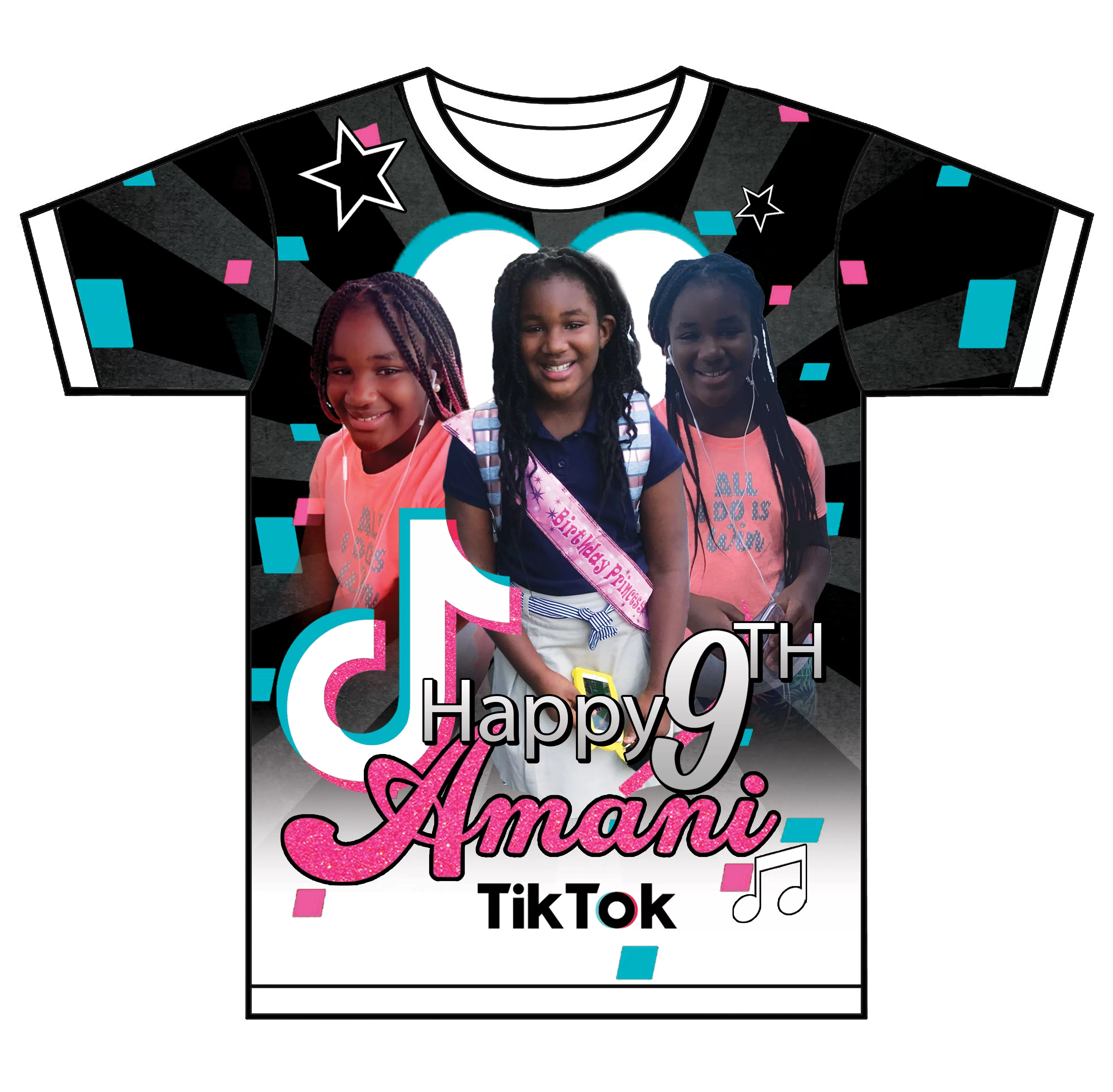 "Tick Tok You Dont Stop" Custom Designed Birthday 3D shirt