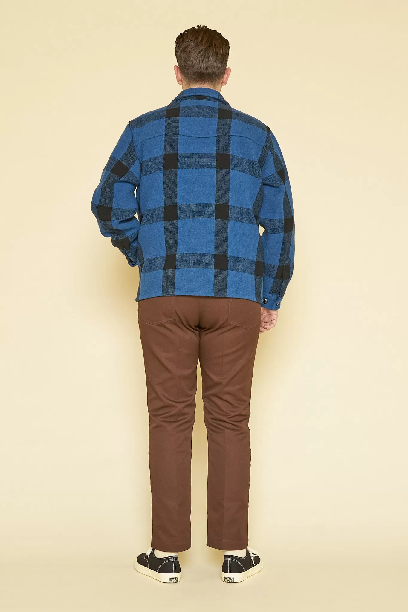 Rats Buffalo Check Shirt Jacket - Blue Check